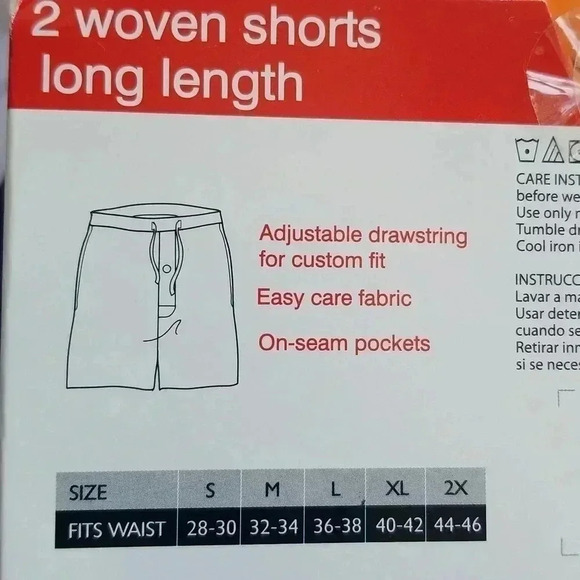 Hanes 2 woven long length shorts L (36/38) - Picture 4 of 7